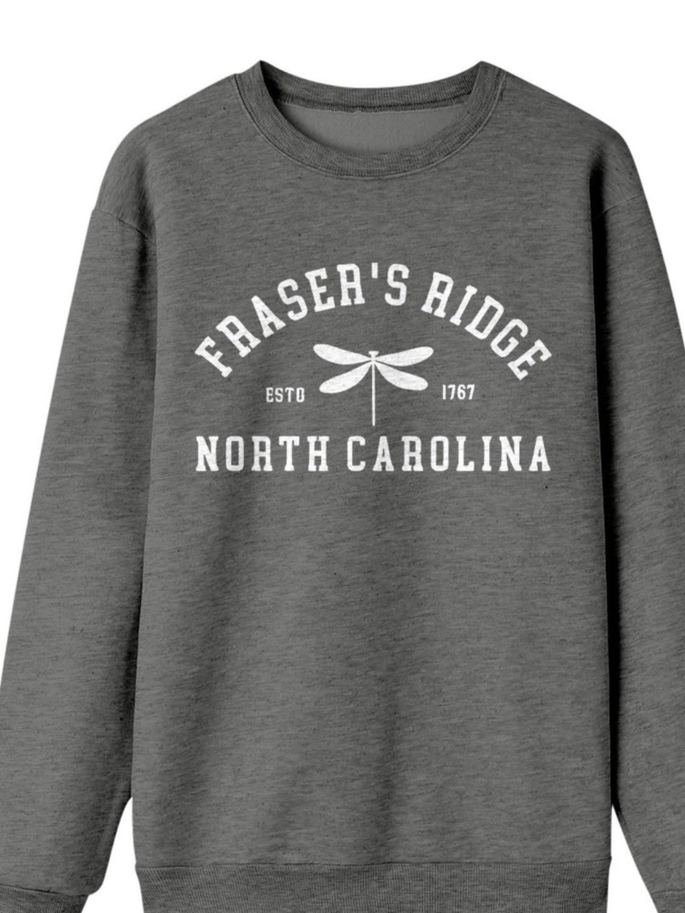 New Fraser’s Ridge North Carolina Gray Crewneck Sweatshirt (Outlander fans!)